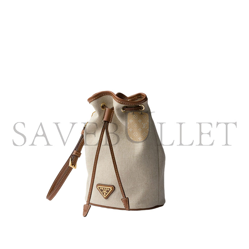 Pra*a CANVAS AND LEATHER COSMETIC BAGS 1NS069 (20*13.5*9cm)